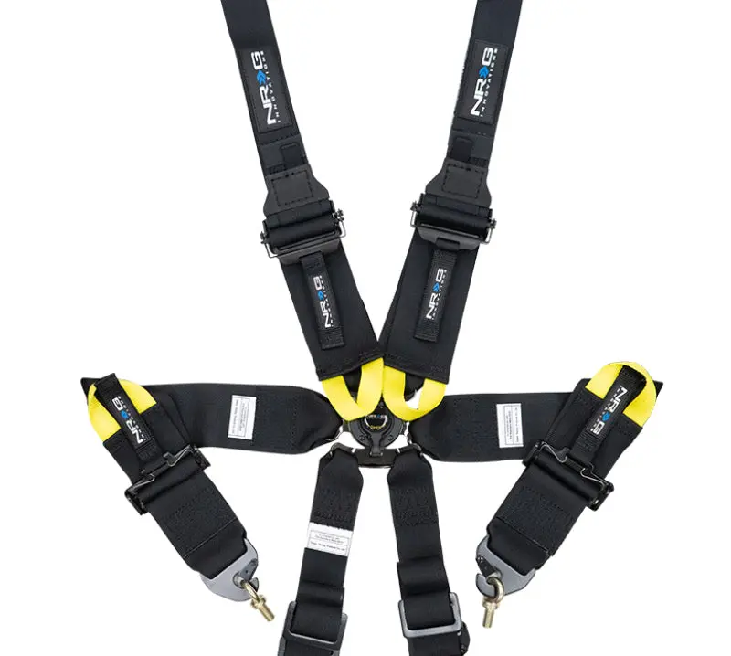 Nrg Fia-Certified 6-Point Harness – Includes Hans-Compatible 2" Shoulders & 3" Waist Belt 1