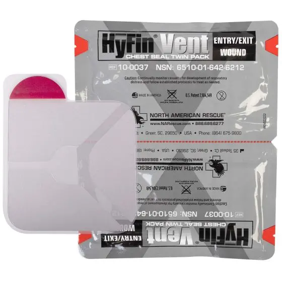 North American Rescue Hyfin Vent Chest Seal Twin Pack 1