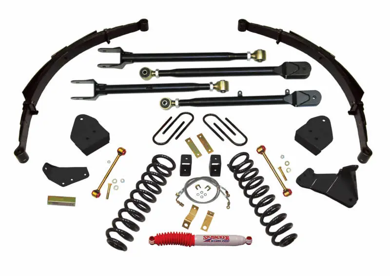 Skyjacker 6-Inch Lift System For 2008 Ford F-250 4Wd Gas Models With Load-Leveling Shocks 1