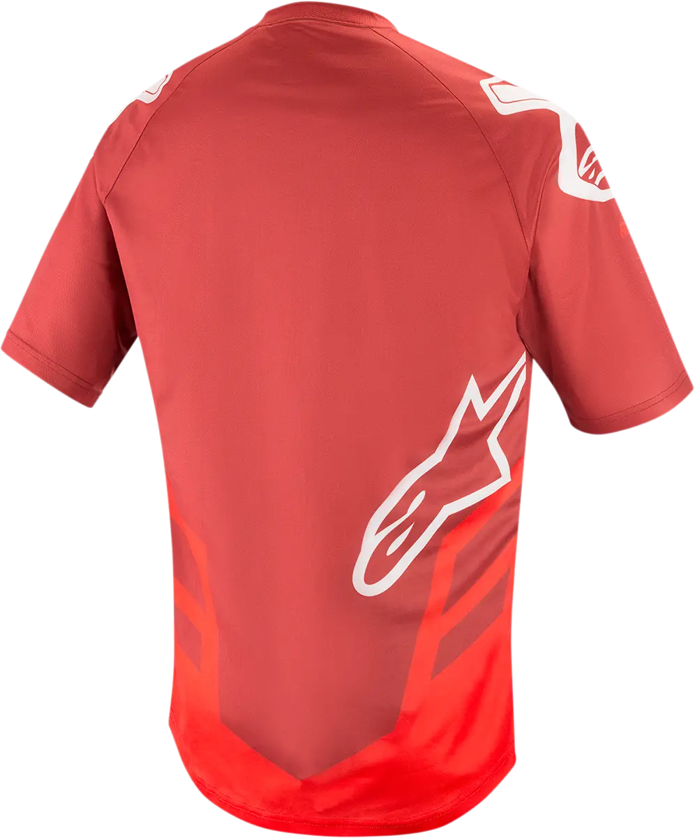 Alpinestars Racer V2 Motocross Jersey – Burgundy/Red/White Colorway, Medium Size (1762919-3173-Md) 1