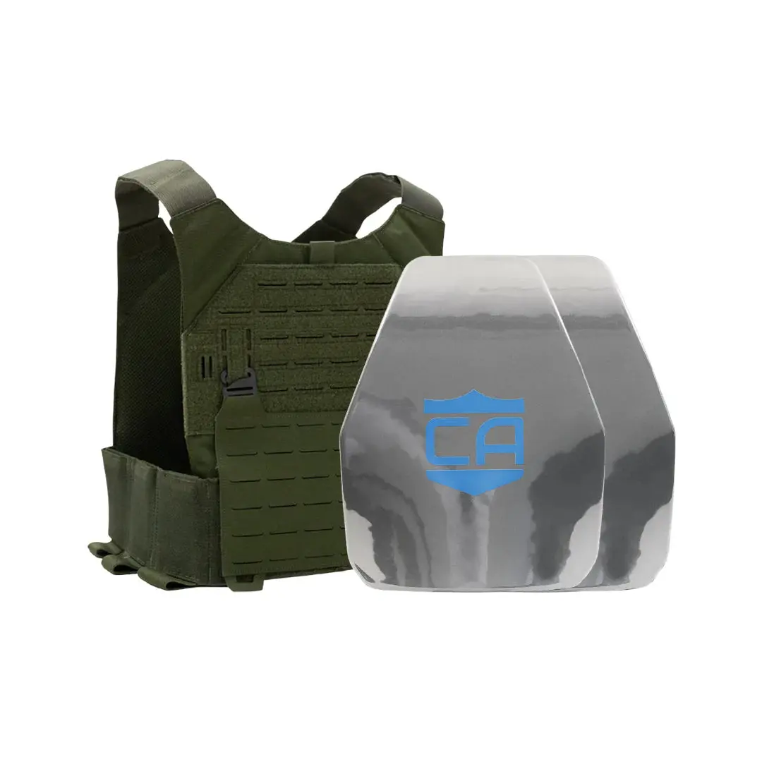Caliber Armor Ar550 Body Armor Package With Phantom Low-Profile Plate Carrier – Nij Level Iii+ 1