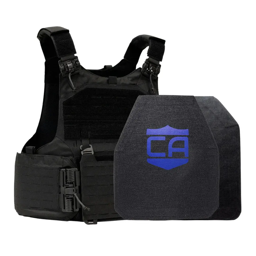 Caliber Armor Nij Certified Level Iv Body Armor Package With Modular Overt Defense (M.O.D.) Plate Carrier 1