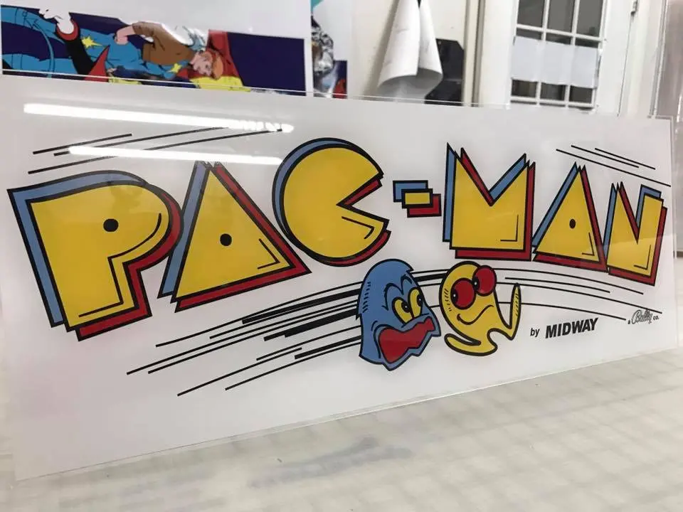 Arcade 1Up Pacman Deluxe Marquee 1
