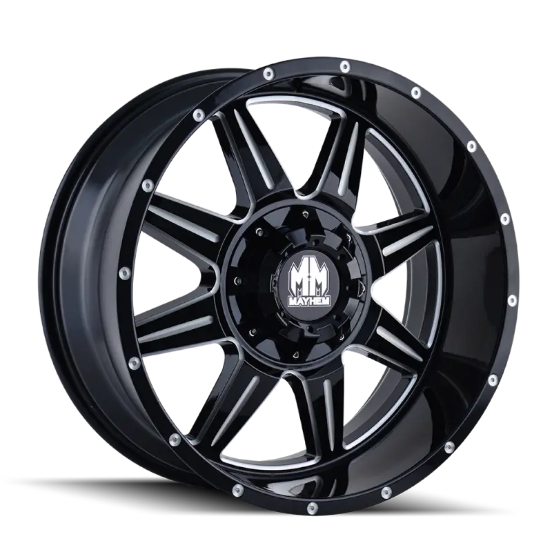Mayhem Monstir 20X10 Matte Black Wheel – 5X127 Bolt Pattern, -12Mm Offset, 87Mm Hub Bore 1