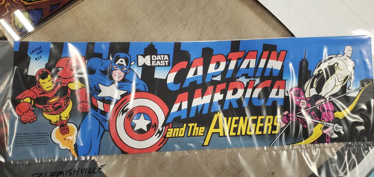 Captain America Full Size Marquee- Blemishville 1