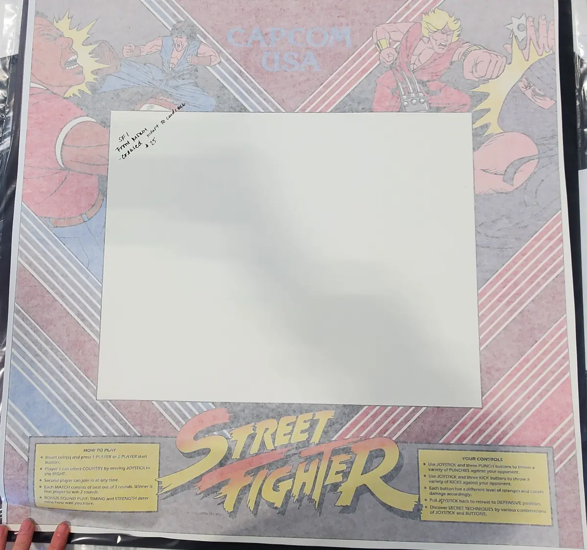Street Fighter 1 Bezel Print- Blemishville 1