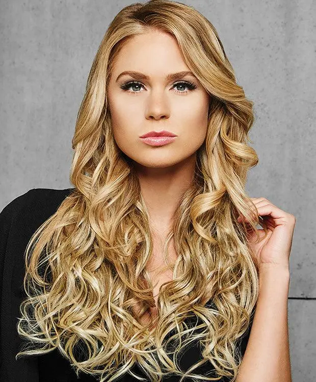 22" 4Pc Wavy Fineline Extension Kit Hairpiece By Hairdo | Synthetic (Mono Top) | Clearance Sale Open Box (Unworn - Like New) 1