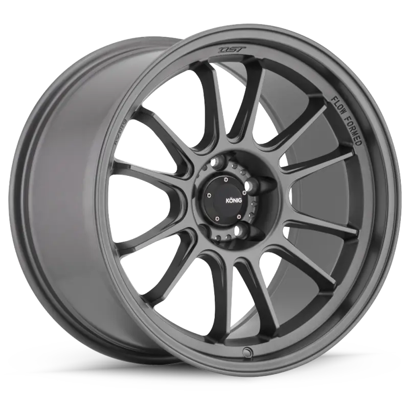 Konig Hypergram Lightweight Alloy Wheel – 18X9.5 Inches, 5X114.3 Bolt Pattern, +35Mm Offset, Matte Grey Finish 1
