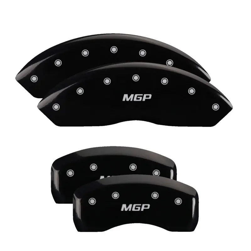 Mgp Engraved Front And Rear Brake Caliper Covers – Black Finish With Silver Accents, Fits 2018 Kia Stinger 1