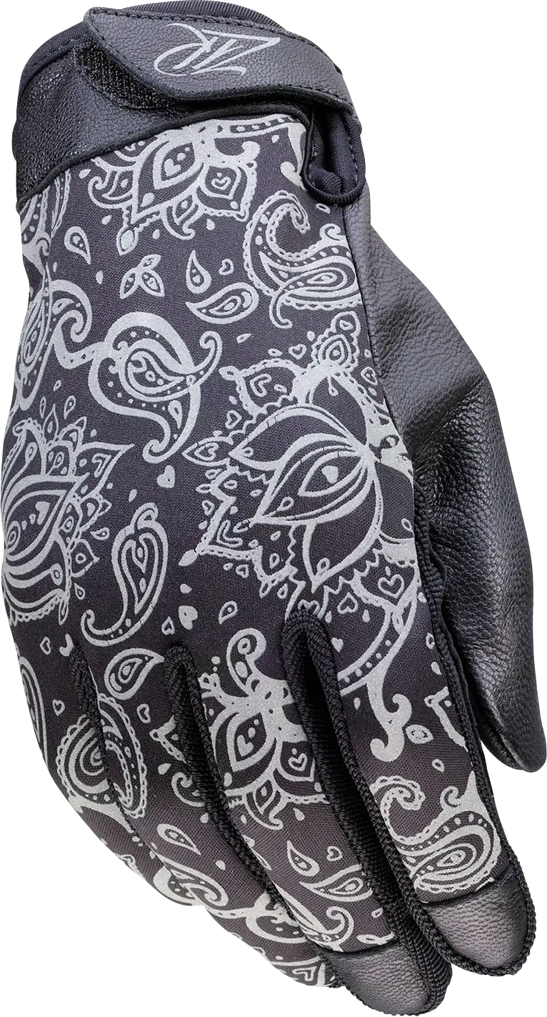 Z1R Women’S Reflective Riding Gloves – Black, Size Xl (Model 3302-0889) 1