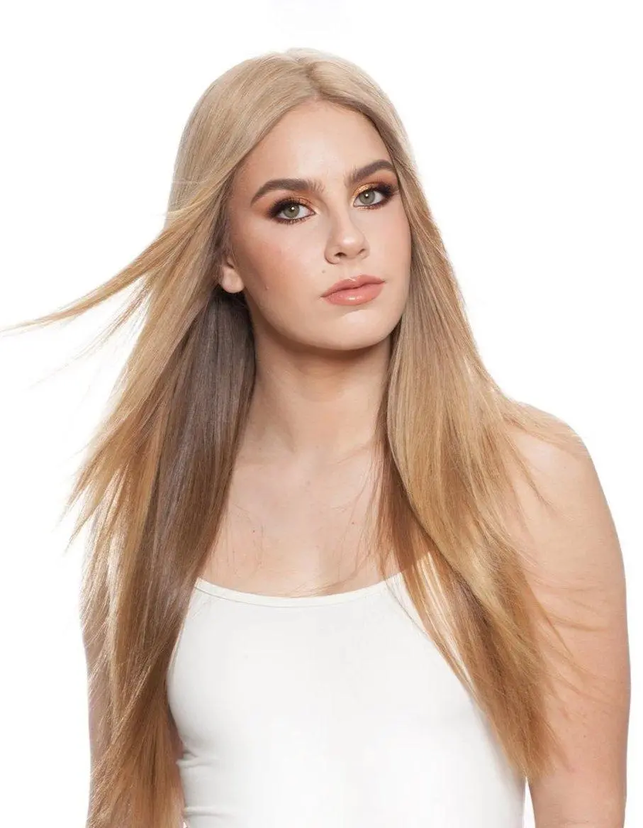 301 F-Top Blend 1/2" Tape-Tab  By Wigpro: Hand Tied Human Hair Piece 1