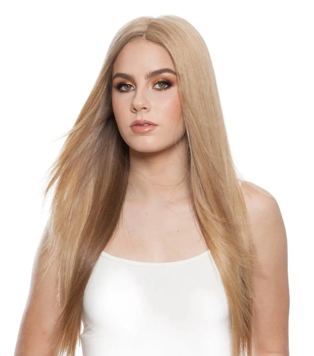 301T F-Top Blend 1" Tape -Tab By Wigpro: Hand Tied Human Hair Piece 1