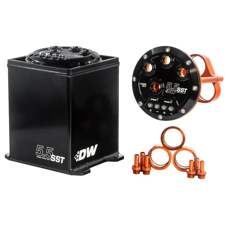 Deatschwerks 5.5L Modular Surge Tank – Supports Up To Three Dw200/Dw300/Dw400 Fuel Pumps 1