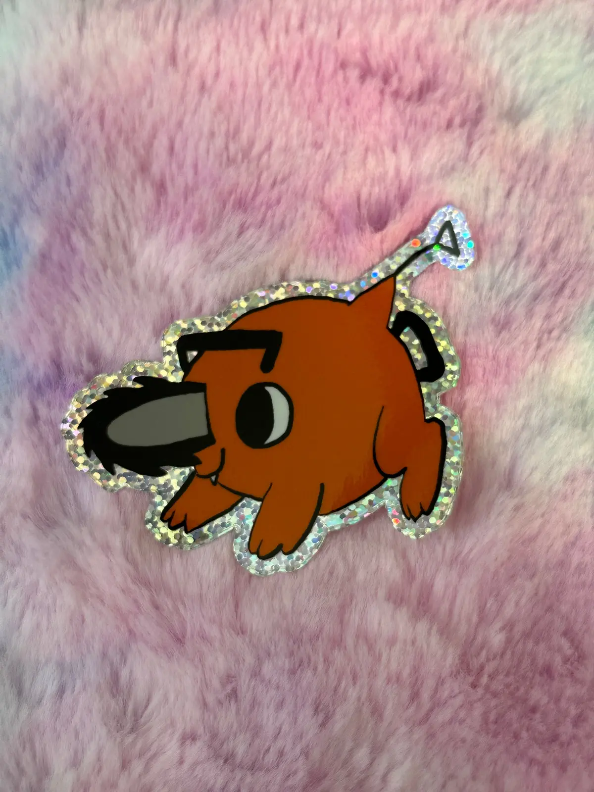 Chainsaw Dog Sticker 1