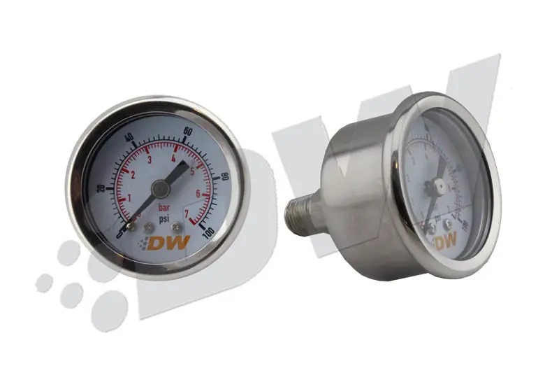 Deatschwerks 0–100 Psi Mechanical Fuel Pressure Gauge – 1/8” Npt Thread 1