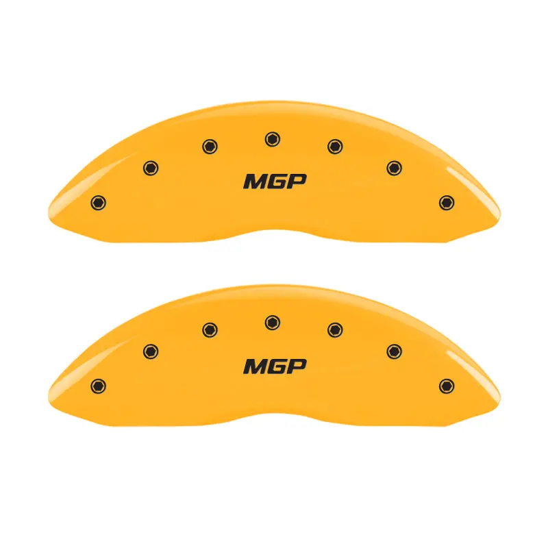 Mgp Yellow-Anodized 4-Piston Brake Caliper Covers For 2004 Gmc Savana 1500 (Front & Rear) 1