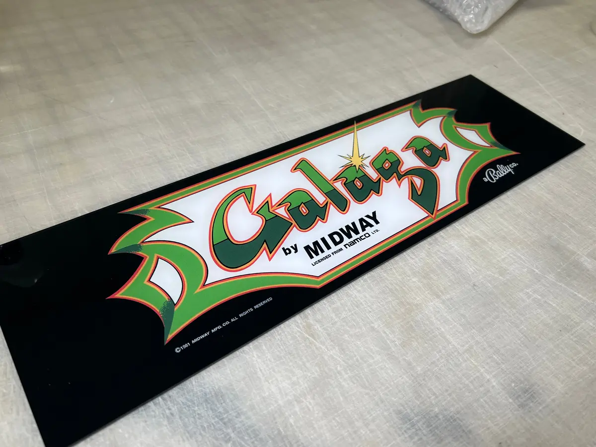 Arcade 1Up Galaga Marquee For Deluxe Cabinet 1