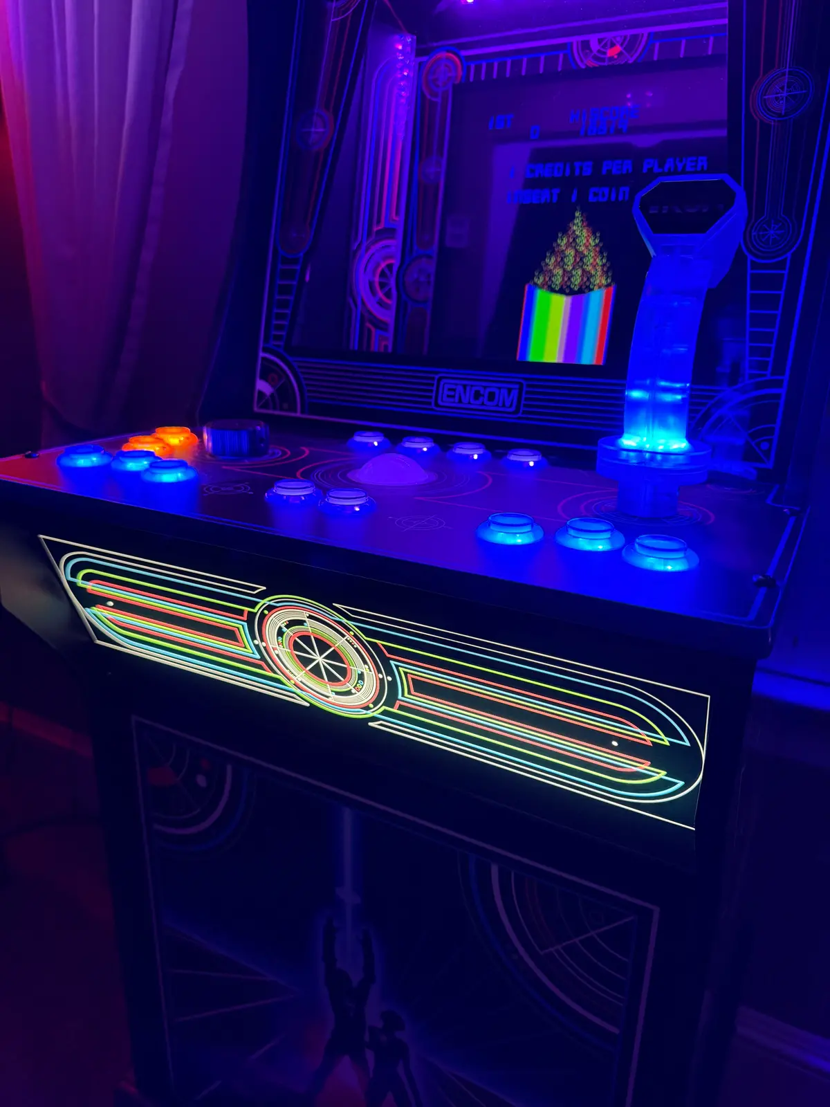 Arcade 1Up Tron Acrylic J Panel 1