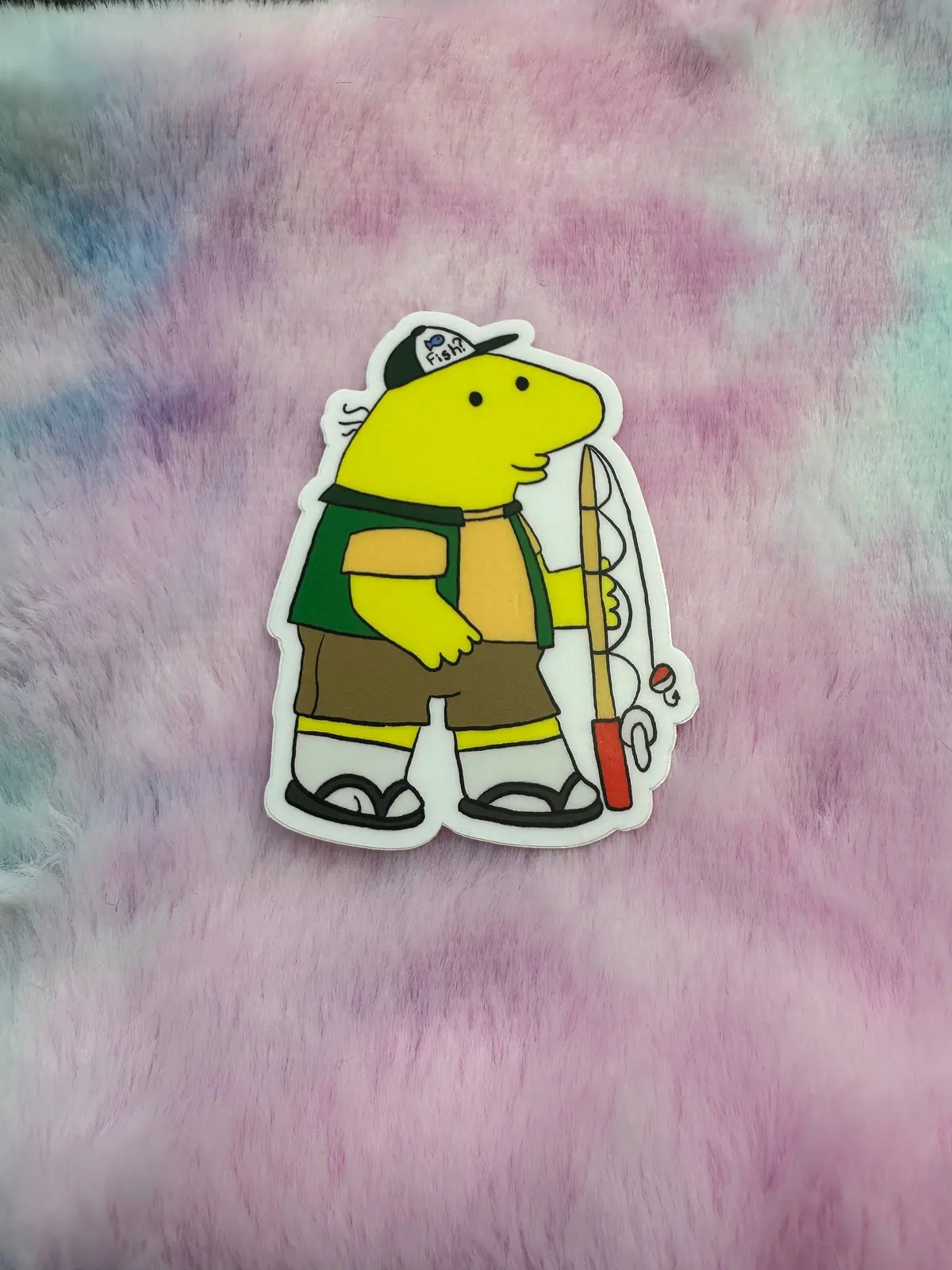 Fishing Day Charlie Sticker 1