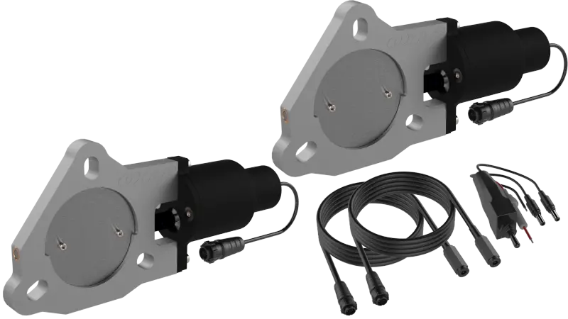 Qtp Bolt-On Dual Electric Exhaust Cutout Valves – 3-Inch Diameter, Qtec Series (Pair) 1