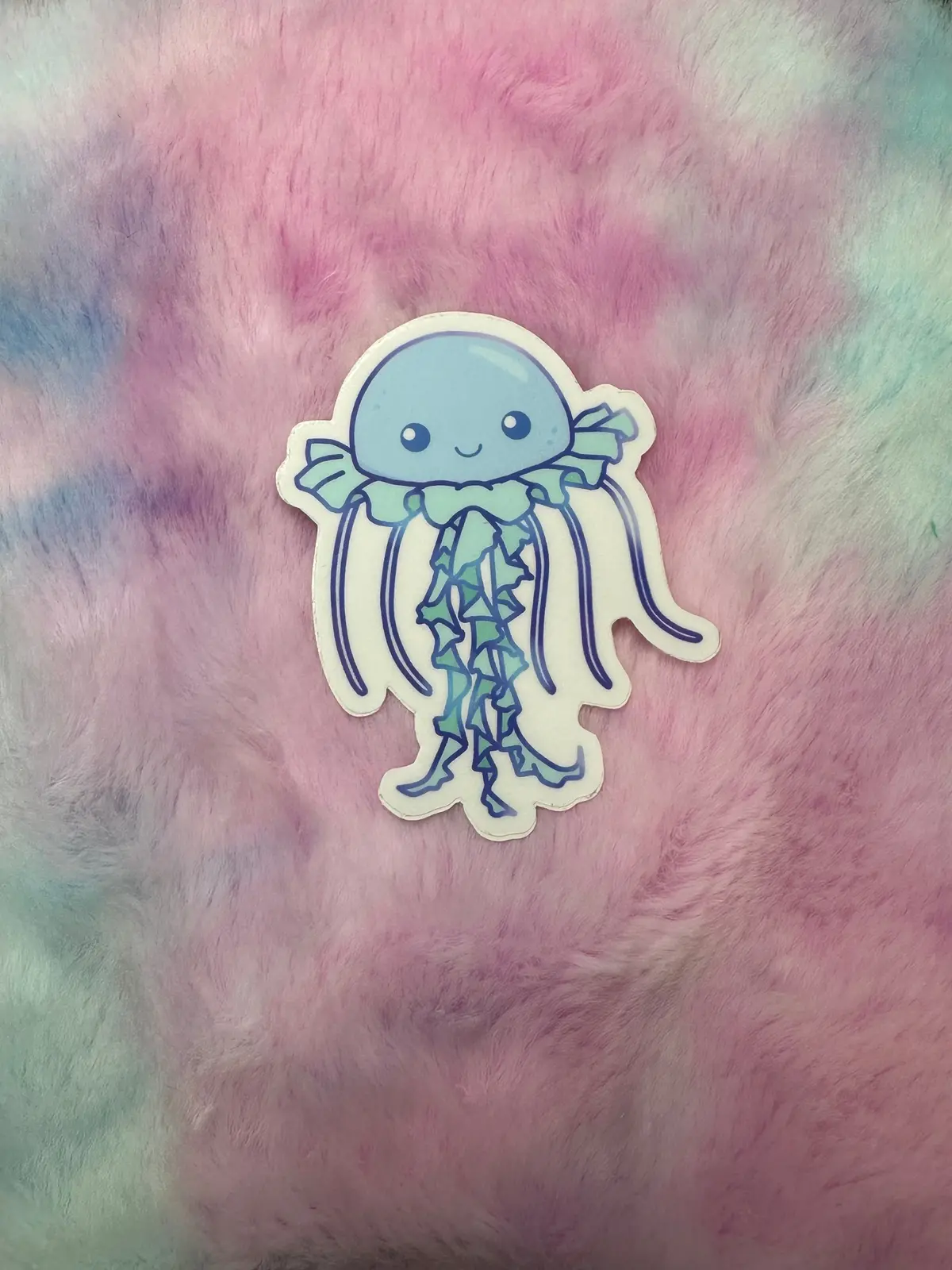 Blue Jellyfish Sticker 1