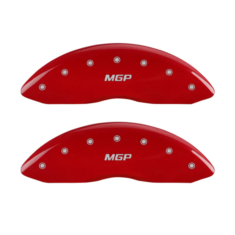 Mgp Red-Anodized 4-Piston Caliper Covers – Engraved Front & Rear Set 1