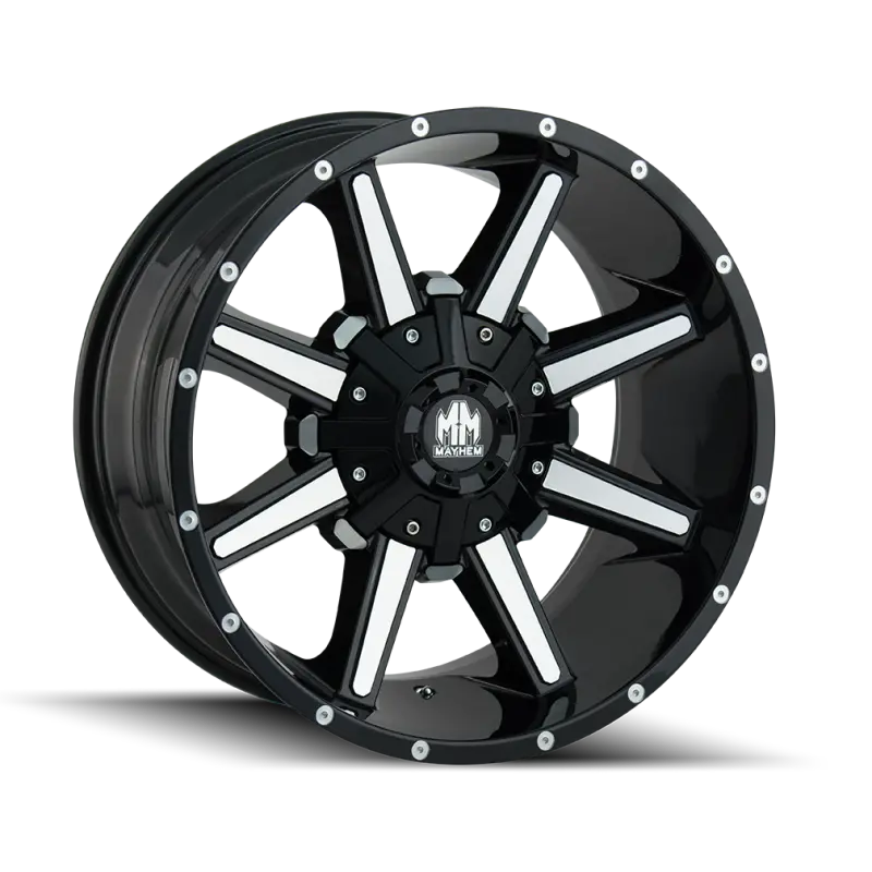 Mayhem Arsenal 20×9 Wheel – 5×127 Bolt Pattern, 18Mm Offset, 87Mm Hub Bore, Black/Machined Face 1