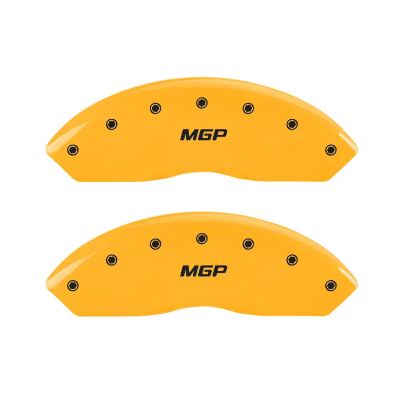 Mgp Yellow-Anodized 4-Piston Brake Caliper Covers For 2007 Mercedes-Benz E350 (Front & Rear) 1