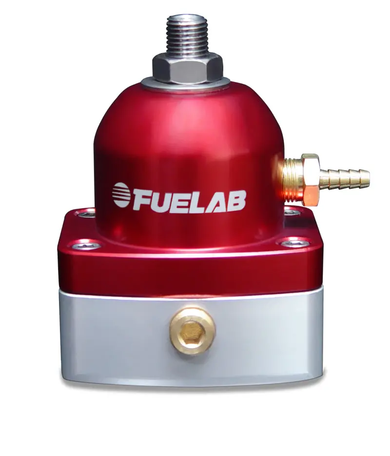 Fuelab 515 Tbi Adjustable Fuel Pressure Regulator – 10–25 Psi, Dual -6An Inlet, Single -6An Return (Red) 1