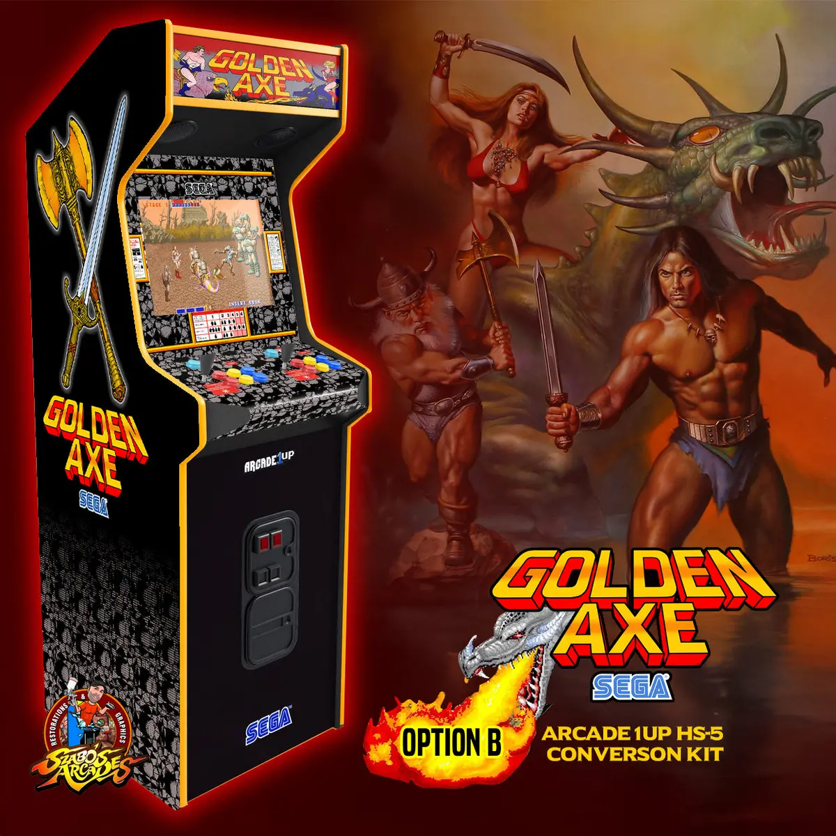 Arcade 1Up Golden Axe Hs-5 Kit 1