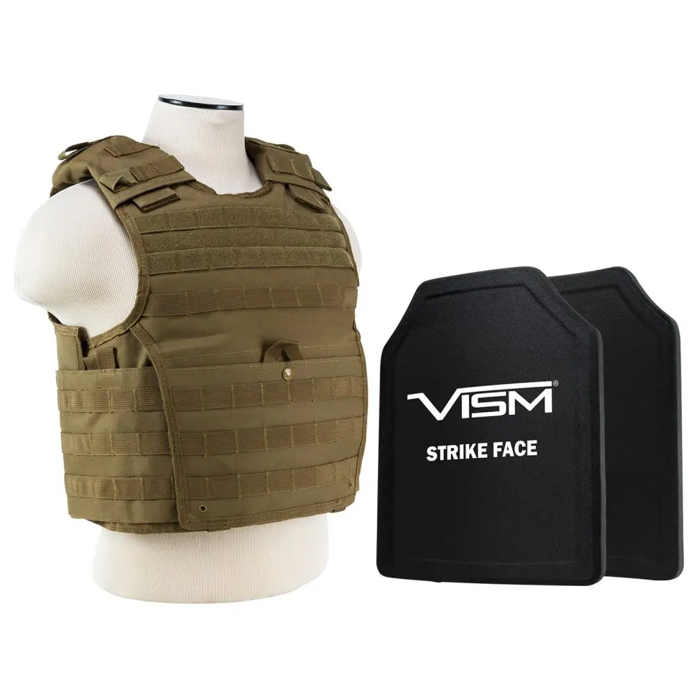 Ncstar Expert Plate Carrier Vest With 11"X14" Level Iii+ Shooter's Cut 2X Hard Ballistic Plates 1