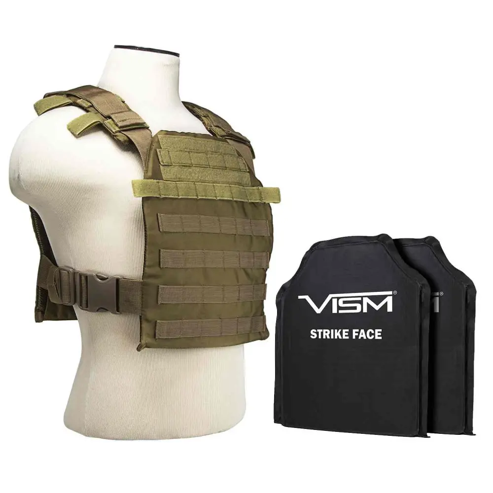 Ncstar Fast Plate Carrier With 10"X12" Level Iiia Shooter's Cut 2X Soft Ballistic Panels 1