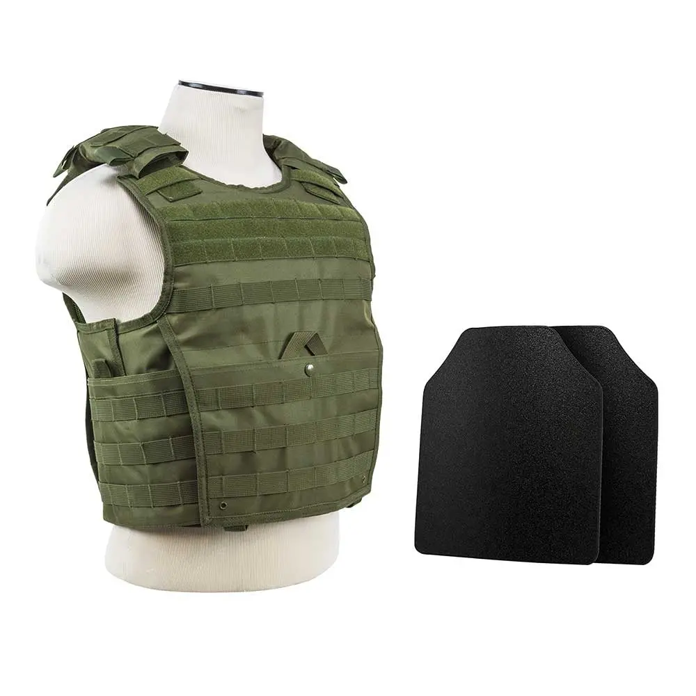 Ncstar Expert Plate Carrier With 10"X12" Level Iiia Shooter's Cut 2X Hard Ballistic Plates 1
