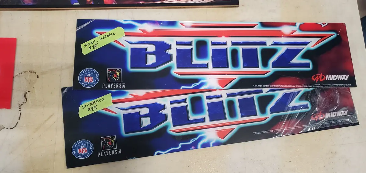 Arcade 1Up Blitz Marquee- Blemishville 1