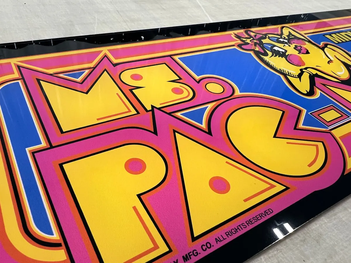 Arcade 1Up Ms Pacman Deluxe Marquee 1