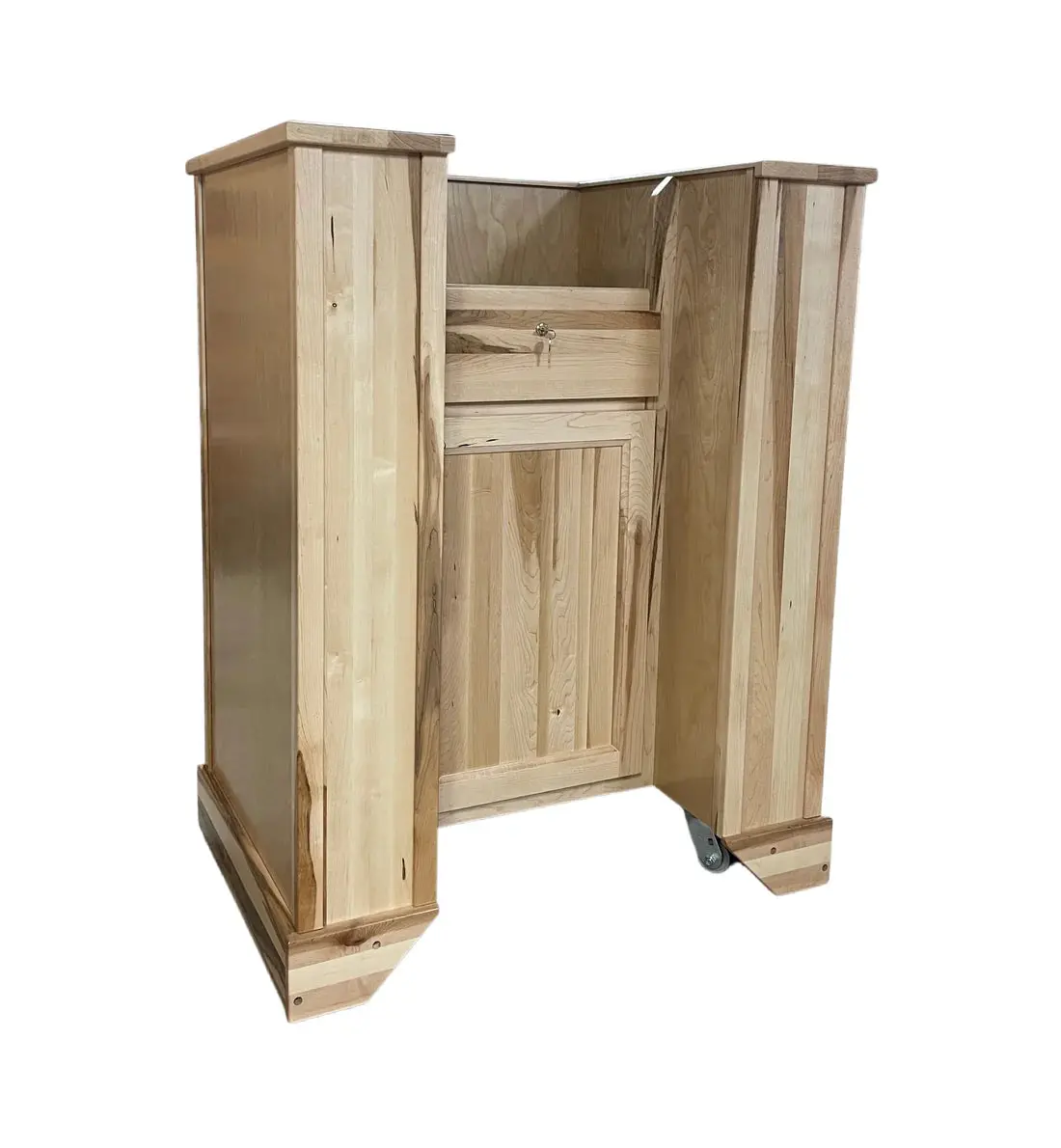 Executive Wood Products Defender Step-In Workstation – Discreet Ballistic Protection For Schools, Police Stations, And Courthouses 1