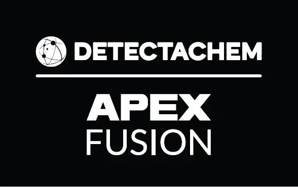 Detectachem Apex Fusion Case Label 1.5" X 2.6" 1