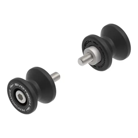 Evotech Paddock Stand Bobbins – Aluminum, Designed For Ducati Panigale V4 S (2025 And Newer) 1