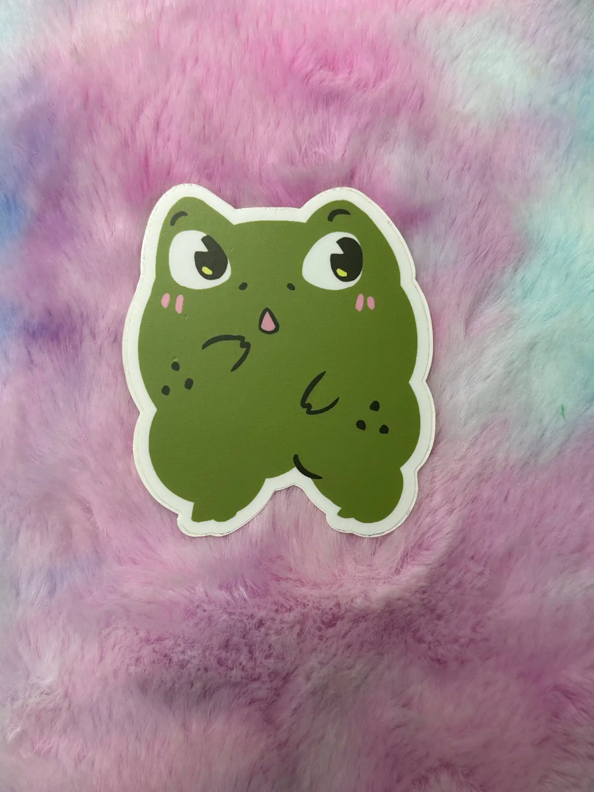 Surprised Frog Sticker 1