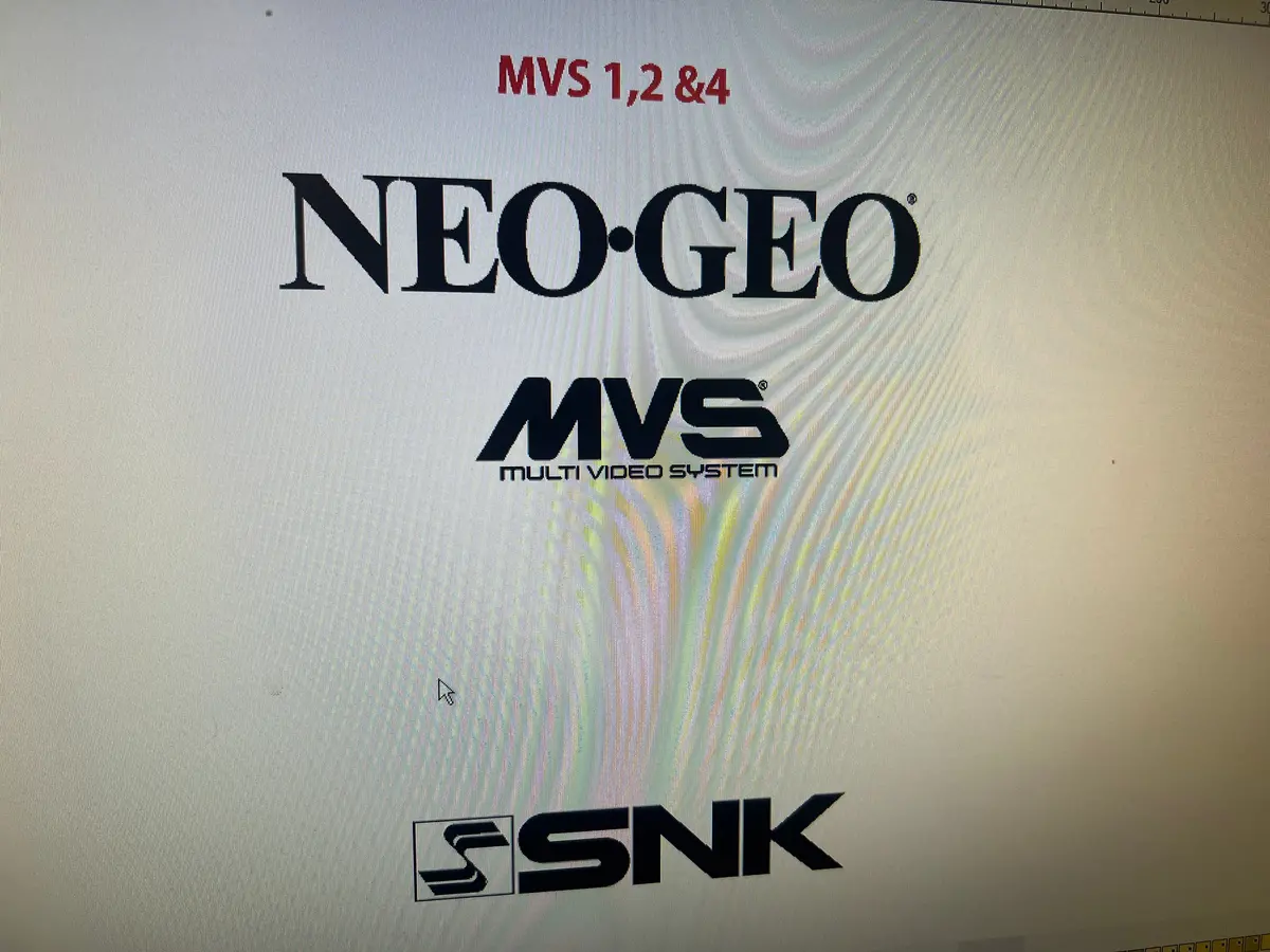 Neo Geo Side White Lettering Both Style Cabinets Avaliable 1