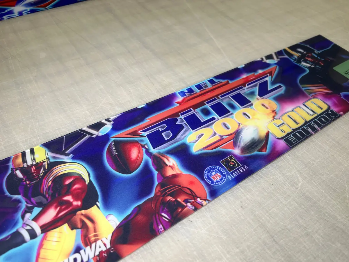 Arcade 1Up Nfl Blitz 2000 Replacement Acrylic Marquee 1