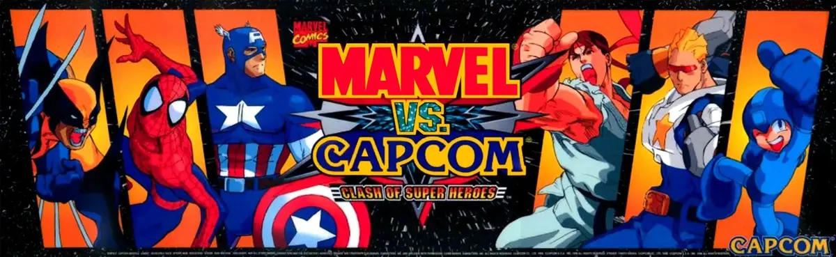 Arcade 1Up Marvel Vs Capcom Replacement Acrylic Marquee 1
