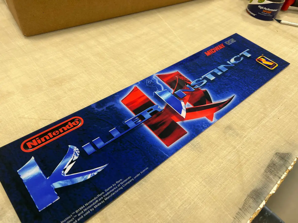 (Blemishville) Arcade 1Up Pro Killer Instinct Marquee 1