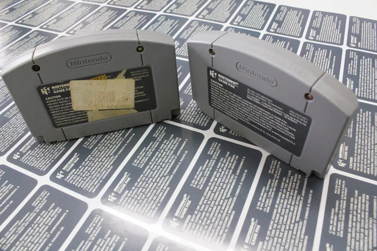 N64 Rear Replacement Labels 1