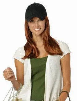 Long Hat Black By Henry Margu | Cotton Cap W/ Synthetic Hair 1