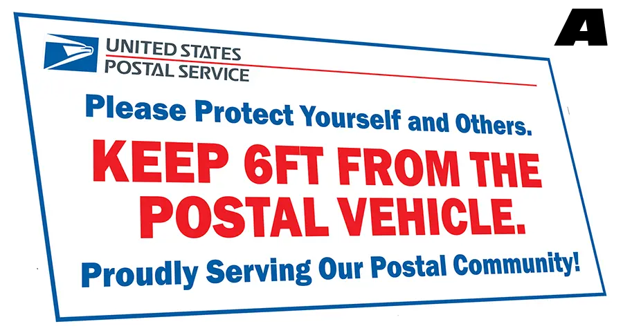 Usps Safety Vehicle Decal 1