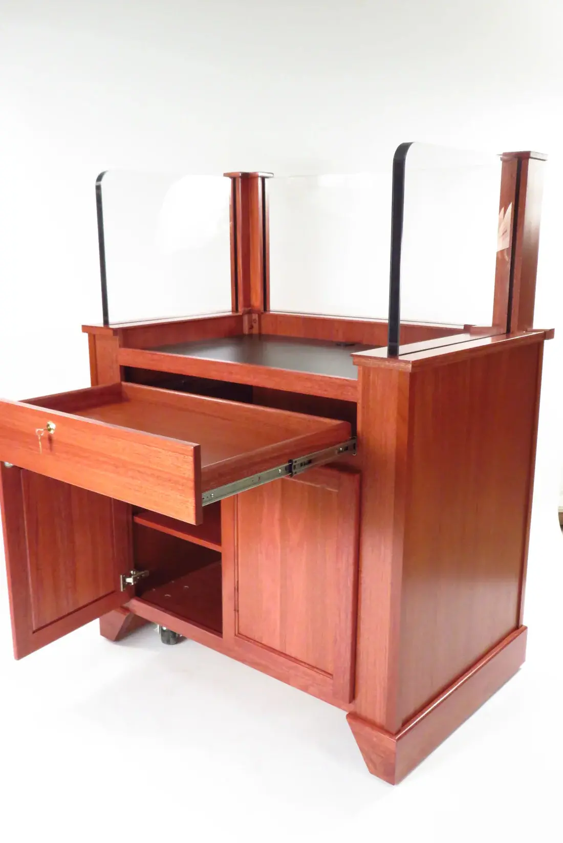 Executive Wood Products Protector™ Bullet-Resistant Security Podium – Nij-Certified Workstation 13
