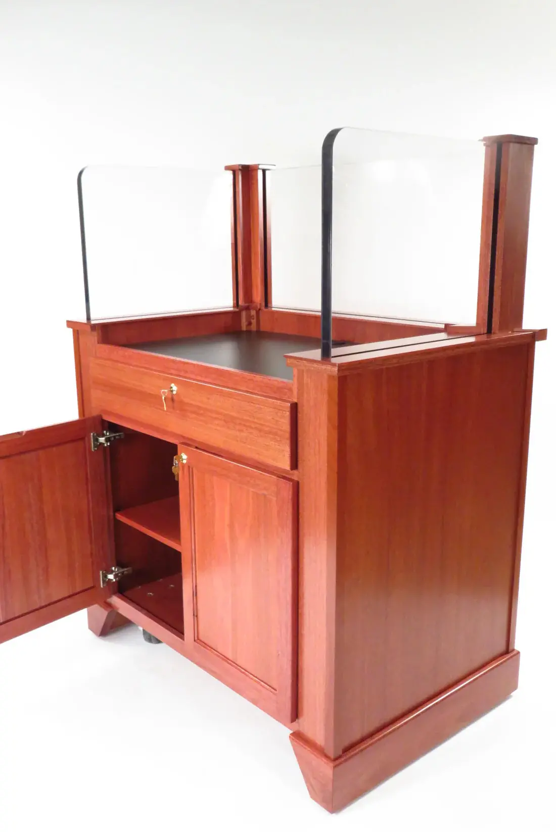 Executive Wood Products Protector™ Bullet-Resistant Security Podium – Nij-Certified Workstation 10
