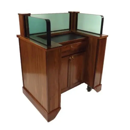 Executive Wood Products Protector Step-In™ – Full Nij Level Iii Bullet-Resistant Security Podium 1