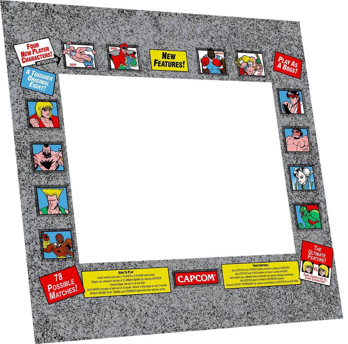 Street Fighter 2 Champion Edition Bezel 1